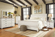 Willowton Queen Sleigh Bed with Mirrored Dresser, Chest and Nightstand Homeline Furniture