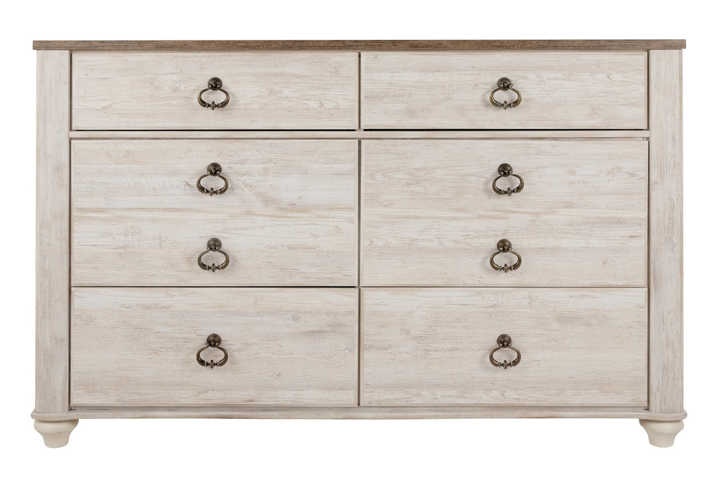 Willowton Six Drawer Dresser Homeline Furniture