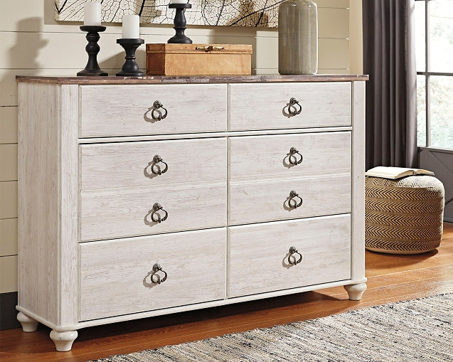 Willowton Six Drawer Dresser Homeline Furniture