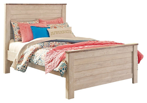 Willowton Twin Panel Bed with Nightstand Homeline Furniture