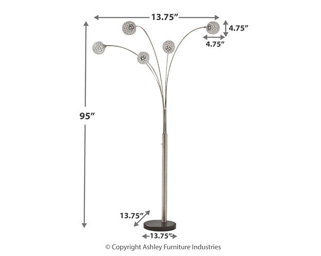 Winter Metal Arc Lamp (1/CN) Homeline Furniture