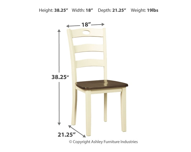 Woodanville Dining Room Side Chair (2/CN) Homeline Furniture