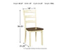 Woodanville Dining Room Side Chair (2/CN) Homeline Furniture