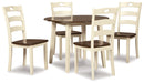 Woodanville Dining Table and 4 Chairs Homeline Furniture