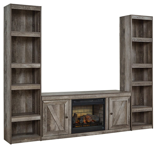 Wynnlow 3-Piece Entertainment Center with Electric Fireplace Homeline Furniture