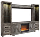 Wynnlow 4-Piece Entertainment Center with Electric Fireplace Homeline Furniture