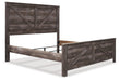 Wynnlow King Crossbuck Panel Bed with Mirrored Dresser, Chest and Nightstand Homeline Furniture