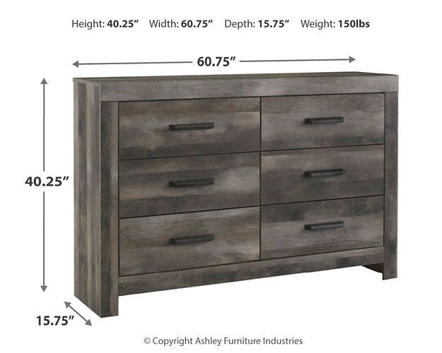 Wynnlow King Panel Bed with Dresser Homeline Furniture