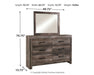 Wynnlow King Panel Bed with Mirrored Dresser Homeline Furniture