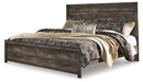 Wynnlow King Panel Bed with Mirrored Dresser and Nightstand Homeline Furniture