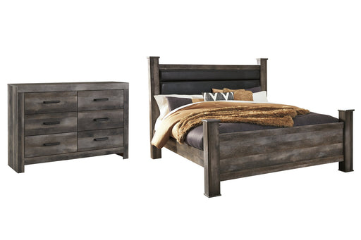 Wynnlow King Poster Bed with Dresser Homeline Furniture