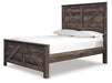 Wynnlow Queen Crossbuck Panel Bed with Dresser Homeline Furniture