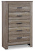 Zelen Full Panel Headboard with Mirrored Dresser, Chest and 2 Nightstands Homeline Furniture