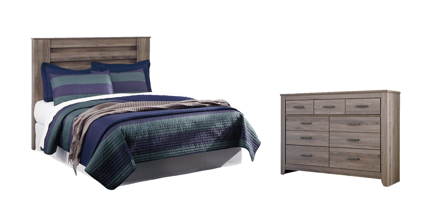 Zelen King/California King Panel Headboard with Dresser Homeline Furniture