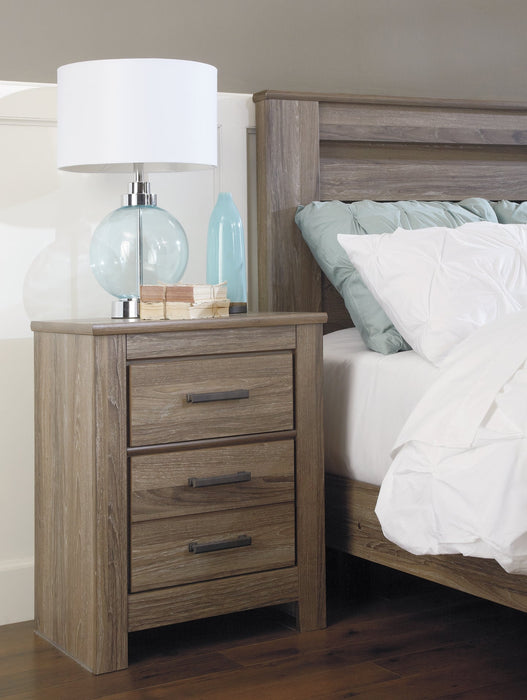 Zelen King/California King Panel Headboard with Mirrored Dresser, Chest and 2 Nightstands Homeline Furniture