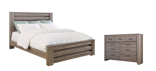 Zelen King Panel Bed with Dresser Homeline Furniture