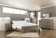 Zelen King Panel Bed with Mirrored Dresser, Chest and Nightstand Homeline Furniture