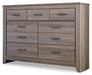 Zelen Queen/Full Panel Headboard with Dresser Homeline Furniture