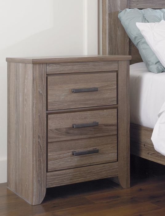 Zelen Two Drawer Night Stand Homeline Furniture