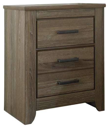 Zelen Two Drawer Night Stand Homeline Furniture