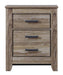 Zelen Two Drawer Night Stand Homeline Furniture