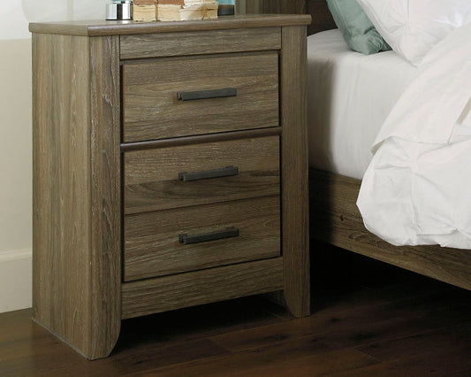 Zelen Two Drawer Night Stand Homeline Furniture