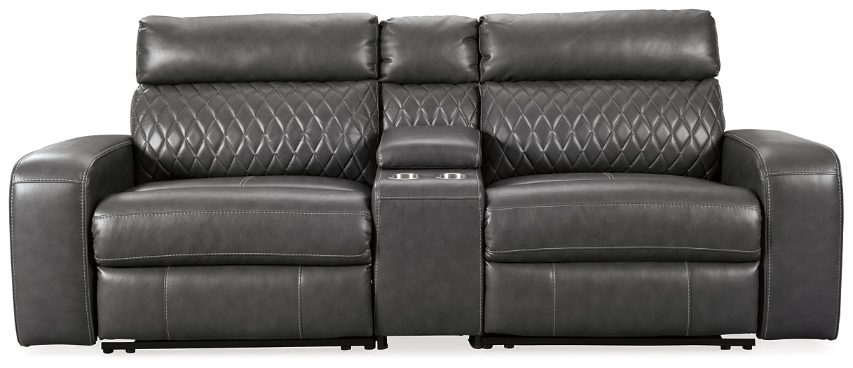 Samperstone 3-Piece Power Reclining Sectional Loveseat