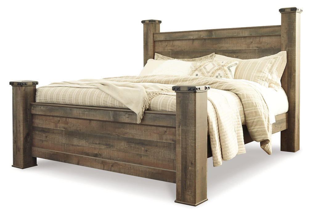 Trinell Queen Poster Bed with Dresser