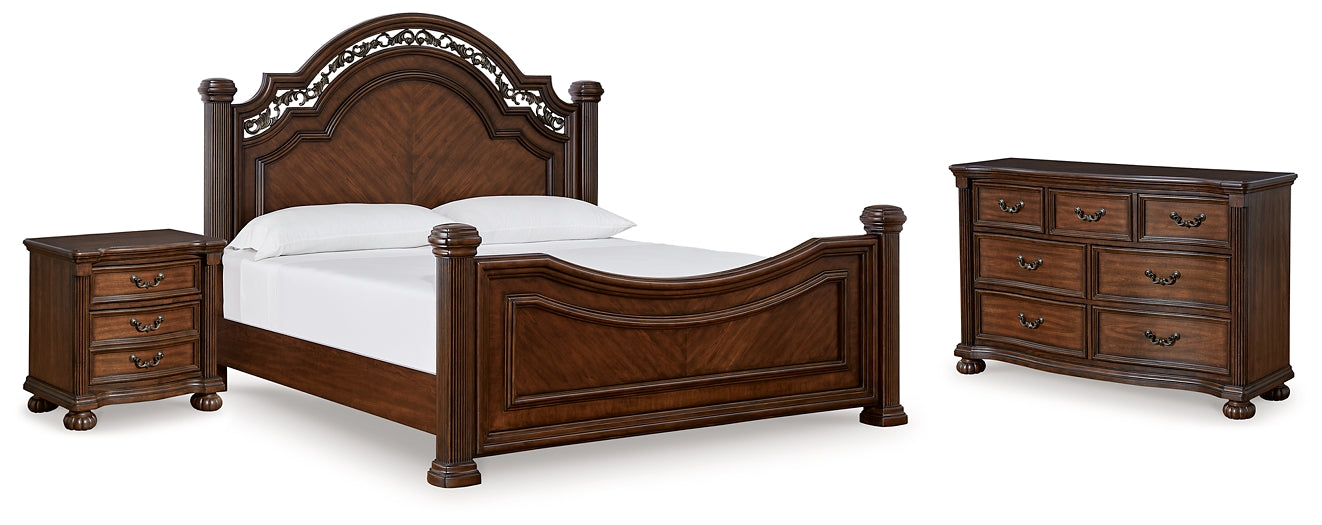 Lavinton King Panel Bed with Dresser and Nightstand