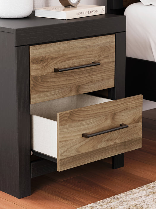 Vertani Twin Panel Bed with Mirrored Dresser, Chest and 2 Nightstands