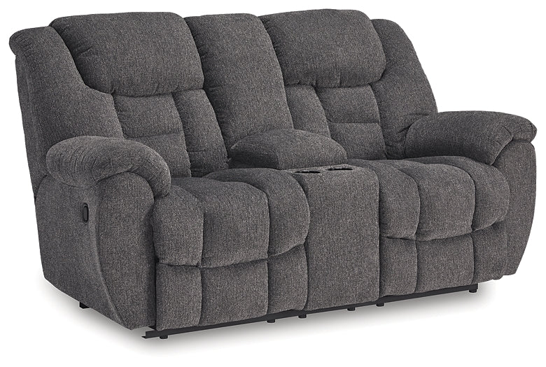 Foreside DBL Rec Loveseat w/Console