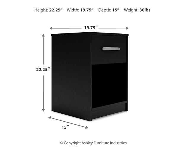 Finch One Drawer Night Stand