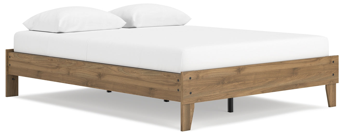 Deanlow Queen Platform Bed with Dresser, Chest and 2 Nightstands