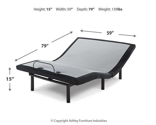 10 Inch Chime Memory Foam Mattress with Adjustable Base Homeline Furniture