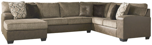 Abalone 3-Piece Sectional with Chaise Homeline Furniture