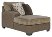 Abalone 3-Piece Sectional with Ottoman Homeline Furniture