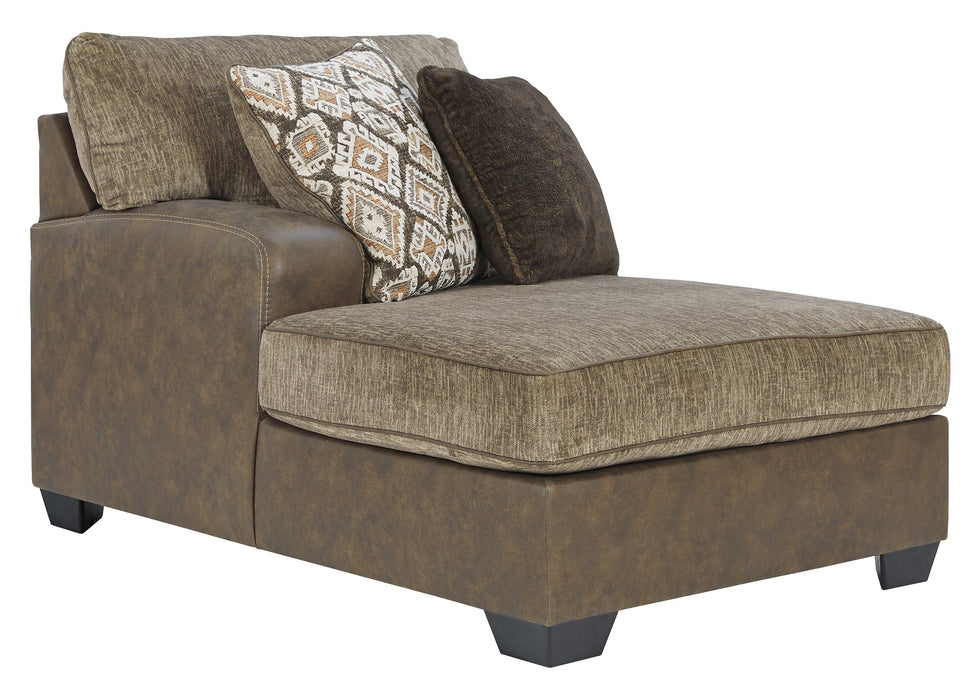 Abalone 3-Piece Sectional with Ottoman Homeline Furniture