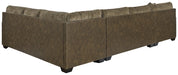 Abalone 3-Piece Sectional with Ottoman Homeline Furniture