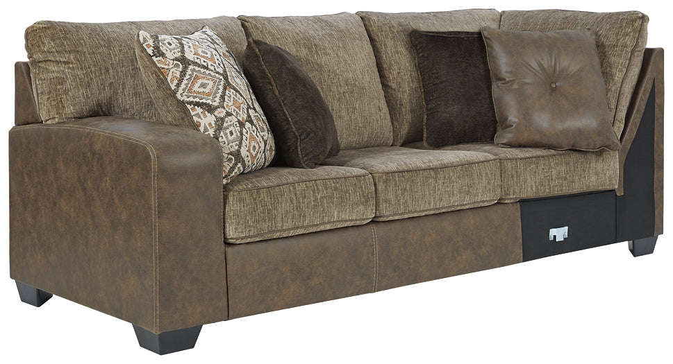 Abalone 3-Piece Sectional with Ottoman Homeline Furniture