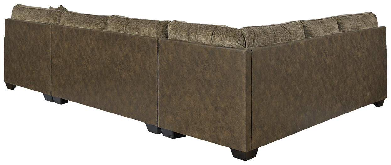 Abalone 3-Piece Sectional with Ottoman Homeline Furniture