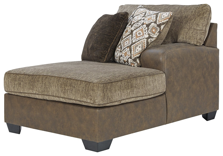 Abalone 3-Piece Sectional with Ottoman Homeline Furniture