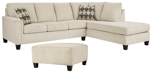 Abinger 2-Piece Sectional with Ottoman Homeline Furniture