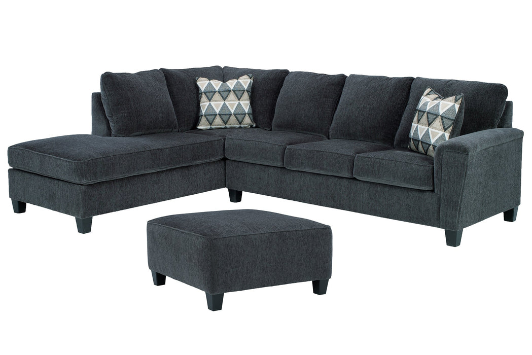 Abinger 2-Piece Sectional with Ottoman Homeline Furniture