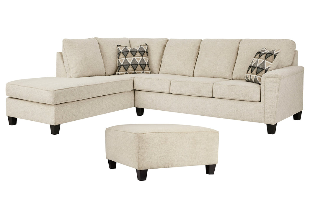 Abinger 2-Piece Sectional with Ottoman Homeline Furniture