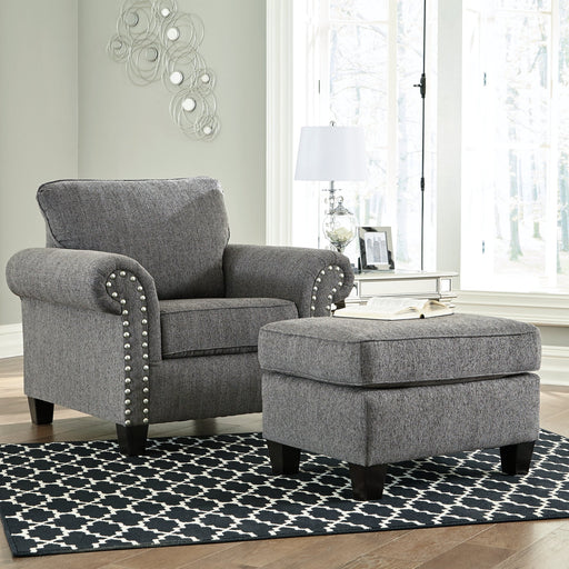 Agleno Chair and Ottoman Homeline Furniture