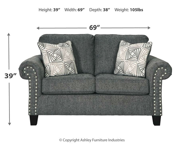 Agleno Loveseat Homeline Furniture