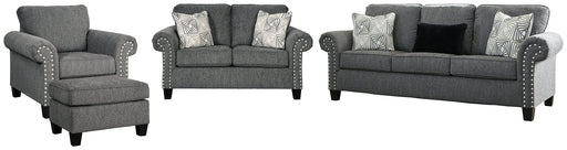 Agleno Sofa, Loveseat, Chair and Ottoman Homeline Furniture