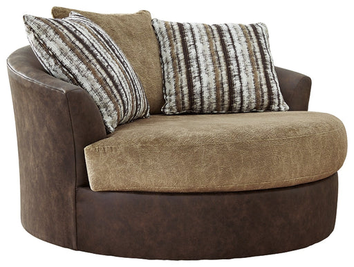 Alesbury Oversized Swivel Accent Chair Homeline Furniture