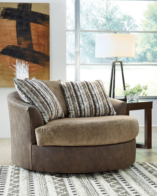 Alesbury Oversized Swivel Accent Chair Homeline Furniture