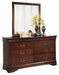 Alisdair Queen Sleigh Bed with Mirrored Dresser, Chest and 2 Nightstands Homeline Furniture